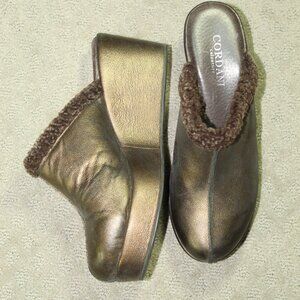 Cordani Women's 8 Bronze Shearling Mules